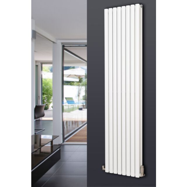 Alt Tag Template: Buy MaxtherM Eliptical Tube Double Panel Vertical Designer Radiator 1500mm High x 410mm Wide, White - 3650 BTU's by MaxtherM for only £417.53 in SALE, MaxtherM, Maxtherm Designer Radiators at Main Website Store, Main Website. Shop Now