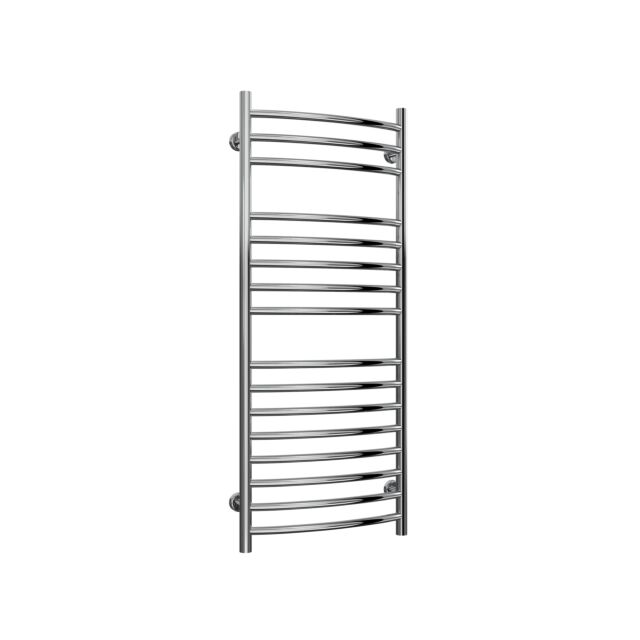 Alt Tag Template: Buy Reina Eos Polished Curved Stainless Steel Heated Towel Rail 1200mm H x 500mm W Dual Fuel - Standard by Reina for only £350.40 in Reina, Dual Fuel Standard Towel Rails at Main Website Store, Main Website. Shop Now