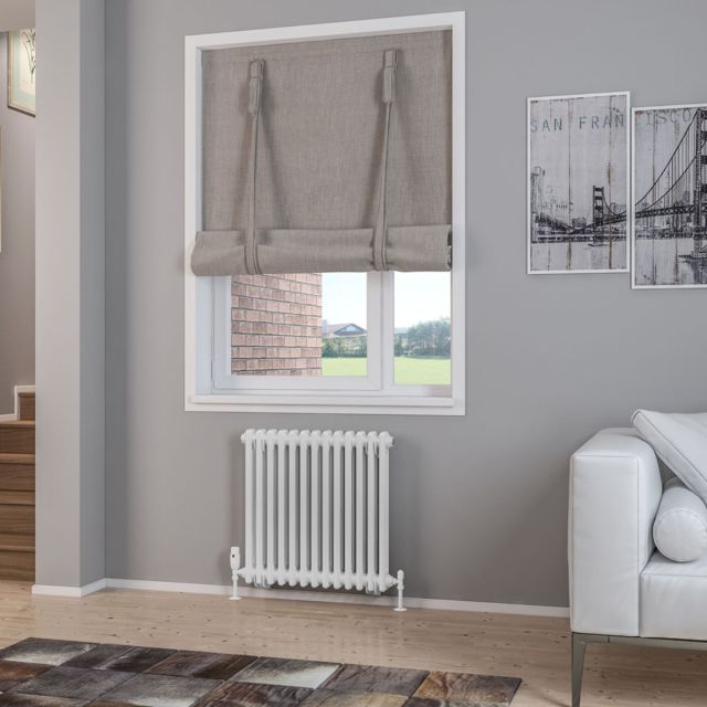 Alt Tag Template: Buy Eastbrook Rivassa Steel White 2 Column Horizontal Radiator 600mm H x 608mm W Dual Fuel - Standard by Eastbrook for only £454.53 in Eastbrook Co., Dual Fuel Standard Horizontal Radiators at Main Website Store, Main Website. Shop Now