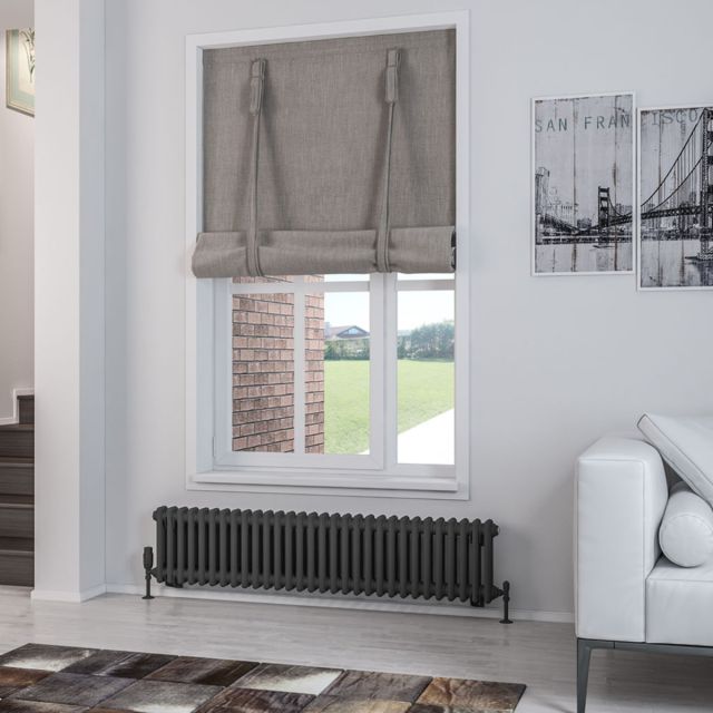 Alt Tag Template: Buy Eastbrook Rivassa Steel Matt Anthracite 2 Column Horizontal Radiator 300mm H x 1373mm W Electric Only - Standard by Eastbrook for only £636.74 in Eastbrook Co., Electric Standard Radiators Horizontal at Main Website Store, Main Website. Shop Now