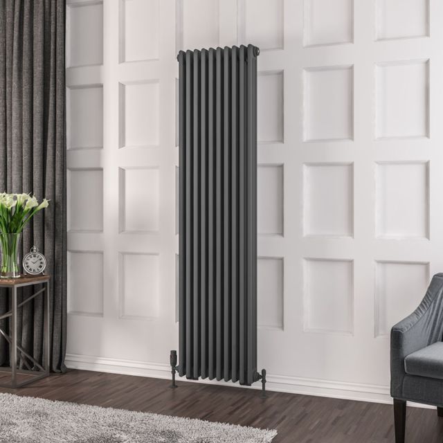 Alt Tag Template: Buy Eastbrook Rivassa Matt Anthracite 3 Column Vertical Radiator 1800mm H x 473mm W Central Heating by Eastbrook for only £483.26 in Radiators, Eastbrook Co., Column Radiators, Vertical Column Radiators, 6000 to 7000 BTUs Radiators, Anthracite Column Radiators Vertical at Main Website Store, Main Website. Shop Now