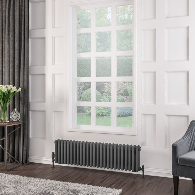 Alt Tag Template: Buy Eastbrook Rivassa Steel Matt Anthracite 3 Column Horizontal Radiator 300mm H x 1148mm W Central Heating by Eastbrook for only £501.18 in Radiators, Eastbrook Co., Column Radiators, Horizontal Column Radiators, 2500 to 3000 BTUs Radiators, Anthracite Horizontal Column Radiators at Main Website Store, Main Website. Shop Now
