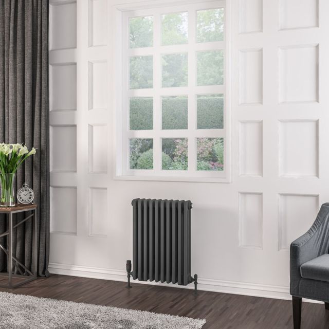 Alt Tag Template: Buy Eastbrook Rivassa 3 column radiator 600mm H x 473mm W Matt Anthracite - Central Heating by Eastbrook for only £288.83 in Radiators, View All Radiators, Eastbrook Co., Column Radiators, Eastbrook Co. Radiators, Anthracite Horizontal Column Radiators at Main Website Store, Main Website. Shop Now