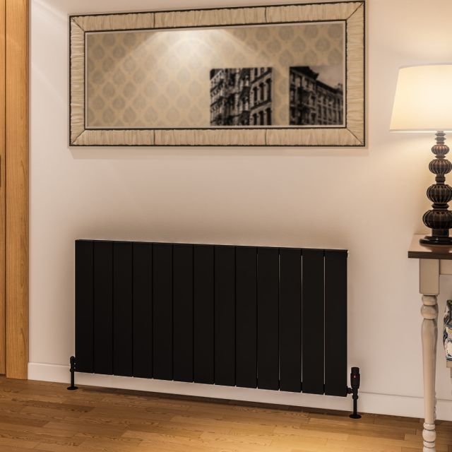 Alt Tag Template: Buy Eastbrook Rosano Matt Black Aluminium Horizontal Designer Radiator 600mm H x 1040mm W Central Heating by Eastbrook for only £522.94 in Radiators, Aluminium Radiators, Eastbrook Co., Designer Radiators, Horizontal Designer Radiators, 3000 to 3500 BTUs Radiators at Main Website Store, Main Website. Shop Now