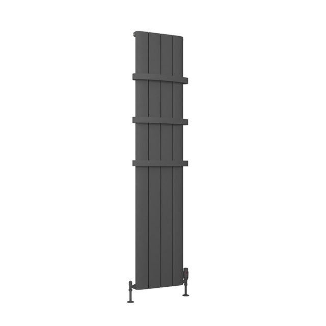 Alt Tag Template: Buy Eastbrook Peretti Aluminium Matt Anthracite Vertical Designer Radiator 1800mm H x 375mm W Electric Only - Thermostatic by Eastbrook for only £532.45 in Eastbrook Co., Electric Thermostatic Vertical Radiators at Main Website Store, Main Website. Shop Now