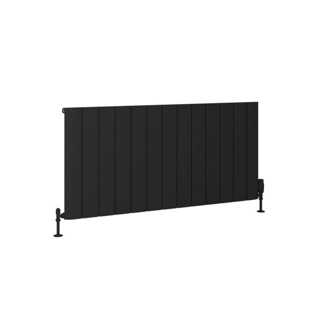 Alt Tag Template: Buy Eastbrook Peretti Aluminium Matt Black Horizontal Designer Radiator 600mm H x 1230mm W Central Heating by Eastbrook for only £600.90 in Radiators, Aluminium Radiators, Eastbrook Co., Designer Radiators, Horizontal Designer Radiators, 3500 to 4000 BTUs Radiators, Black Horizontal Designer Radiators at Main Website Store, Main Website. Shop Now