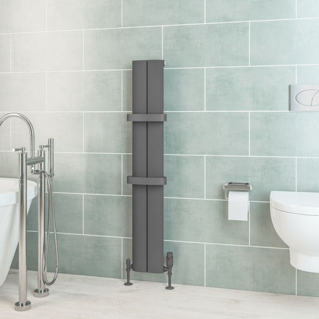 Alt Tag Template: Buy Eastbrook Berlini Aluminium Matt Anthracite Vertical Designer Radiator 1200mm H x 185mm W Central Heating by Eastbrook for only £223.81 in Aluminium Radiators, Eastbrook Co., 0 to 1500 BTUs Radiators at Main Website Store, Main Website. Shop Now