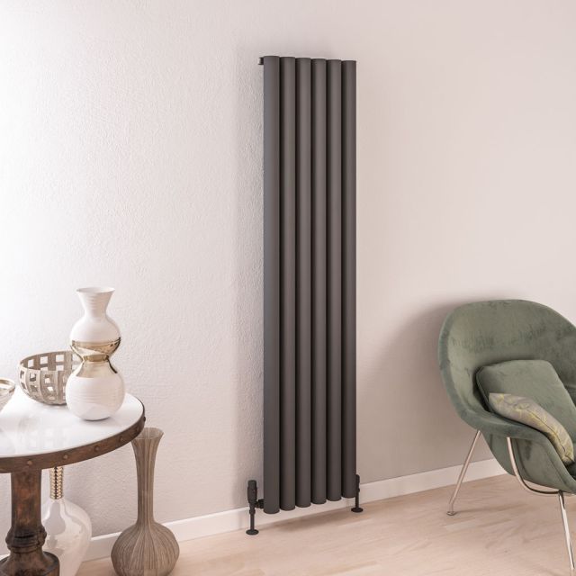 Alt Tag Template: Buy Eastbrook Burford Vertical Aluminium Radiator 1800mm H x 415mm W Matt Anthracite - Electric Only Standard by Eastbrook for only £687.34 in Eastbrook Co., Electric Standard Radiators Vertical at Main Website Store, Main Website. Shop Now
