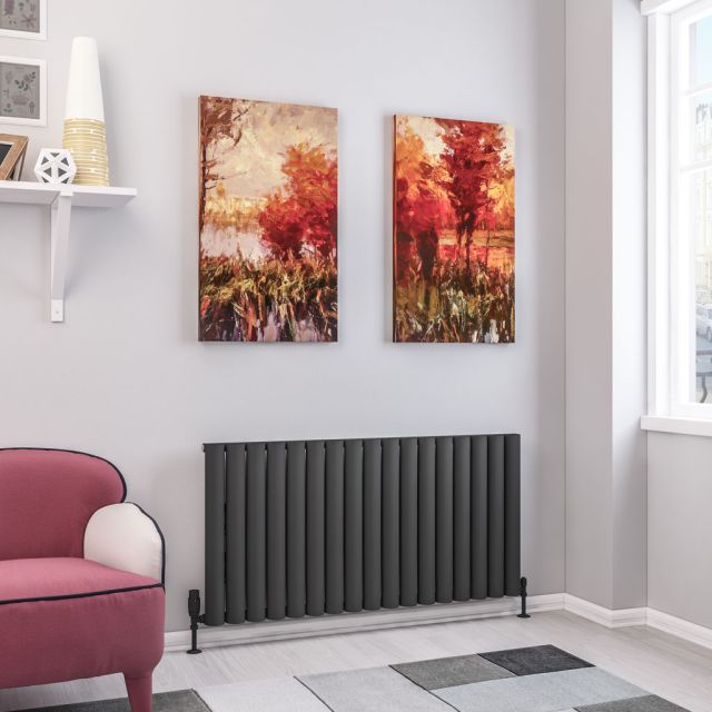 Alt Tag Template: Buy Eastbrook Kelmscott Horizontal Aluminium Radiator 600mm x 1185mm - Matt Anthracite - Electric Only Thermostatic by Eastbrook for only £1,021.60 in Radiators, View All Radiators, Eastbrook Co., Electric Thermostatic Radiators at Main Website Store, Main Website. Shop Now