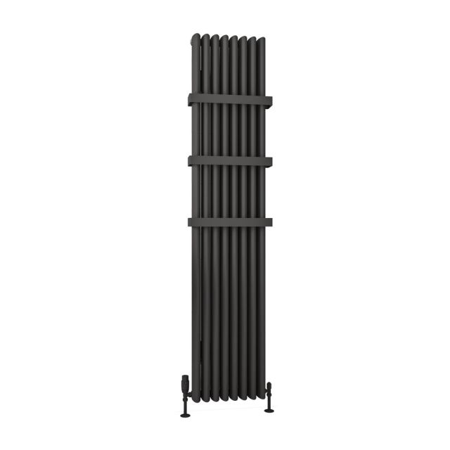 Alt Tag Template: Buy Eastbrook Witney 1800mm H x 375mm W Vertical Aluminium Radiator Matt Anthracite - Electric Only Thermostatic by Eastbrook for only £798.56 in Eastbrook Co., Electric Thermostatic Vertical Radiators at Main Website Store, Main Website. Shop Now