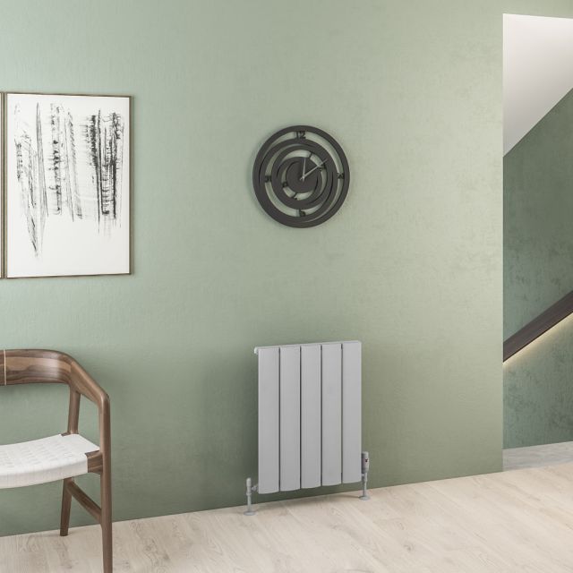 Alt Tag Template: Buy Eastbrook Malmesbury 600mm H x 375mm W Horizontal Aluminium Radiator Matt Grey - Dual Fuel Thermostatic by Eastbrook for only £343.20 in Eastbrook Co., Dual Fuel Thermostatic Horizontal Radiators at Main Website Store, Main Website. Shop Now