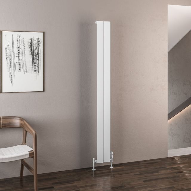 Alt Tag Template: Buy Eastbrook Malmesbury 1800mm H x 185mm W Vertical Aluminium Radiator Matt White - Electric Only Thermostatic by Eastbrook for only £337.12 in Eastbrook Co., Electric Thermostatic Vertical Radiators at Main Website Store, Main Website. Shop Now