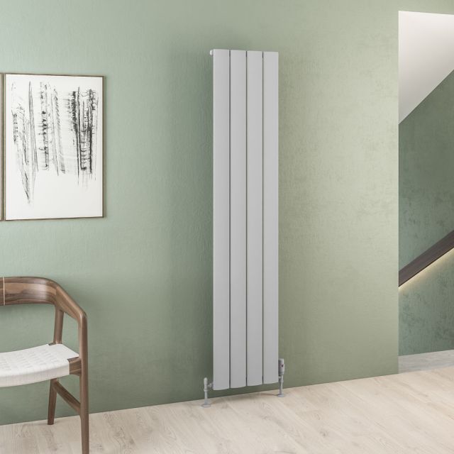 Alt Tag Template: Buy Eastbrook Malmesbury 1800mm H x 375mm W Vertical Aluminium Radiator Matt Grey - Dual Fuel Thermostatic by Eastbrook for only £534.82 in Eastbrook Co., Dual Fuel Thermostatic Vertical Radiators at Main Website Store, Main Website. Shop Now