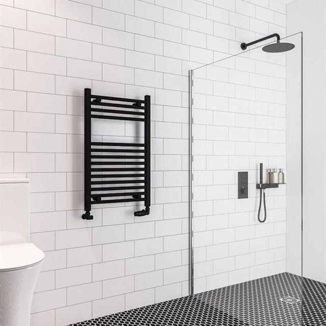 Alt Tag Template: Buy Eastbrook Wingrave Steel Matt Black Straight Heated Towel Rail 800mm H x 500mm W Dual Fuel - Thermostatic by Eastbrook for only £232.10 in Towel Rails, Dual Fuel Towel Rails, Eastbrook Co., Heated Towel Rails Ladder Style, Dual Fuel Thermostatic Towel Rails, Eastbrook Co. Heated Towel Rails, Black Ladder Heated Towel Rails at Main Website Store, Main Website. Shop Now