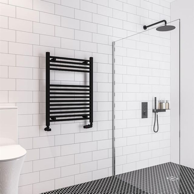 Alt Tag Template: Buy Eastbrook Wingrave Steel Matt Black Straight Heated Towel Rail 800mm H x 600mm W Central Heating by Eastbrook for only £95.68 in Towel Rails, Eastbrook Co., Heated Towel Rails Ladder Style, Eastbrook Co. Heated Towel Rails, Black Ladder Heated Towel Rails at Main Website Store, Main Website. Shop Now