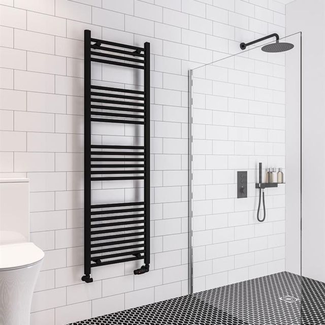 Alt Tag Template: Buy Eastbrook Wingrave Steel Matt Black Straight Heated Towel Rail 1600mm H x 500mm W Central Heating by Eastbrook for only £148.42 in Towel Rails, Eastbrook Co., Heated Towel Rails Ladder Style, Eastbrook Co. Heated Towel Rails, Black Ladder Heated Towel Rails at Main Website Store, Main Website. Shop Now