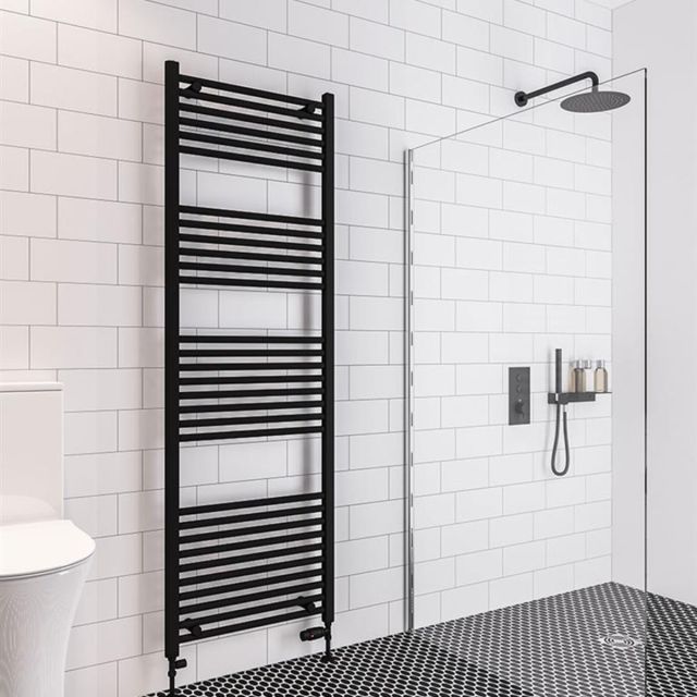 Alt Tag Template: Buy Eastbrook Wingrave Steel Matt Black Straight Heated Towel Rail 1800mm H x 600mm W Central Heating by Eastbrook for only £170.82 in Towel Rails, Eastbrook Co., Heated Towel Rails Ladder Style, Eastbrook Co. Heated Towel Rails, Black Ladder Heated Towel Rails at Main Website Store, Main Website. Shop Now