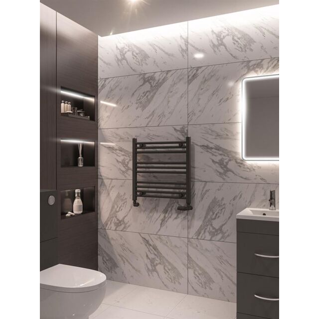 Alt Tag Template: Buy Eastbrook Wingrave Straight Multirail Matt Anthracite 600 x 600 by Eastbrook for only £84.93 in Towel Rails, Eastbrook Co., Straight Anthracite Heated Towel Rails at Main Website Store, Main Website. Shop Now