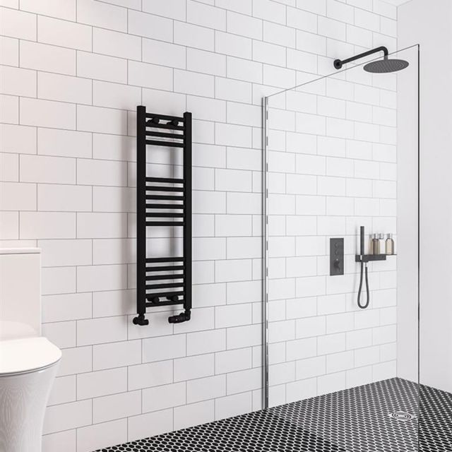 Alt Tag Template: Buy Eastbrook Wingrave Steel Matt Black Straight Heated Towel Rail 1000mm H x 300mm W Central Heating by Eastbrook for only £84.93 in Towel Rails, Eastbrook Co., Heated Towel Rails Ladder Style, Eastbrook Co. Heated Towel Rails, Black Ladder Heated Towel Rails at Main Website Store, Main Website. Shop Now