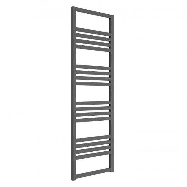 Alt Tag Template: Buy Reina Bolca Aluminium Designer Heated Towel Rail 1530mm H x 485mm W Anthracite Central Heating by Reina for only £320.25 in Reina, 3000 to 3500 BTUs Towel Rails at Main Website Store, Main Website. Shop Now