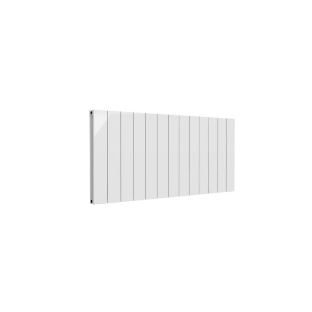 Alt Tag Template: Buy Reina Casina Aluminium White Double Panel Horizontal Designer Radiator 600mm H x 1230mm W - Dual Fuel - Standard by Reina for only £729.84 in Reina, Dual Fuel Standard Horizontal Radiators at Main Website Store, Main Website. Shop Now