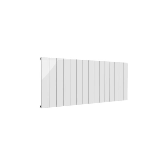 Alt Tag Template: Buy Reina Casina Aluminium White Single Panel Horizontal Designer Radiator 600mm H x 1420mm W - Electric Only - Standard by Reina for only £571.46 in Shop By Brand, Radiators, Electric Radiators, Reina, Electric Standard Radiators, Electric Standard Radiators Horizontal at Main Website Store, Main Website. Shop Now