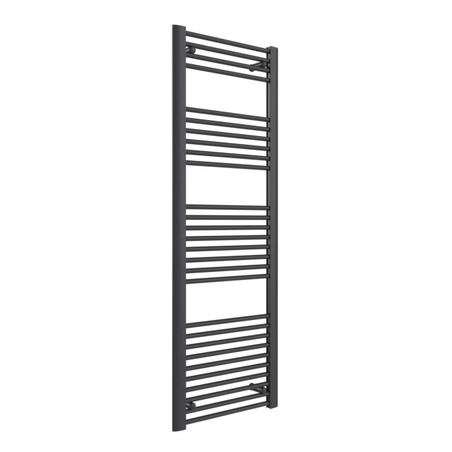 Alt Tag Template: Buy Reina Divale Aluminium Designer Heated Towel Rail 1200mm H x 530mm W Anthracite Dual Fuel - Standard by Reina for only £369.12 in Reina, Dual Fuel Standard Towel Rails at Main Website Store, Main Website. Shop Now