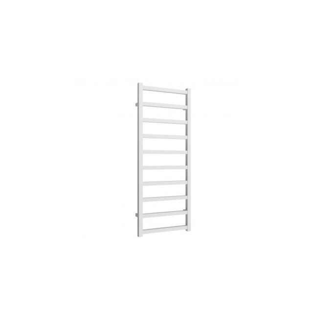 Alt Tag Template: Buy Reina Fano Aluminium Designer Heated Towel Rail 1240mm H x 485mm W White Dual Fuel - Thermostatic by Reina for only £405.70 in Reina, Dual Fuel Thermostatic Towel Rails at Main Website Store, Main Website. Shop Now