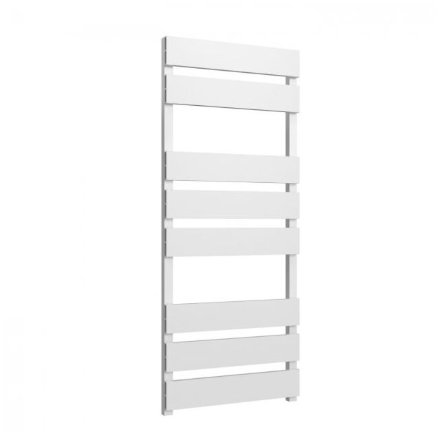Alt Tag Template: Buy Reina Fermo Aluminium Designer Heated Towel Rail 1190mm H x 480mm W White Dual Fuel - Thermostatic by Reina for only £439.92 in Reina, Dual Fuel Thermostatic Towel Rails at Main Website Store, Main Website. Shop Now