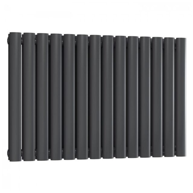 Alt Tag Template: Buy Reina Neval Aluminium Double Panel Horizontal Radiator 600mm H x 817mm W Anthracite Dual Fuel Thermostatic by Reina for only £670.56 in Radiators, Dual Fuel Radiators, View All Radiators, Reina, Dual Fuel Thermostatic Radiators, Reina Designer Radiators, Dual Fuel Thermostatic Horizontal Radiators at Main Website Store, Main Website. Shop Now