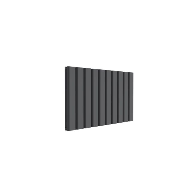 Alt Tag Template: Buy Reina Vicari Aluminium Anthracite Double Panel Horizontal Designer Radiator 600mm H x 1000mm W - Electric Only - Standard by Reina for only £556.58 in Shop By Brand, Radiators, Electric Radiators, Reina, Electric Standard Radiators, Electric Standard Radiators Horizontal at Main Website Store, Main Website. Shop Now