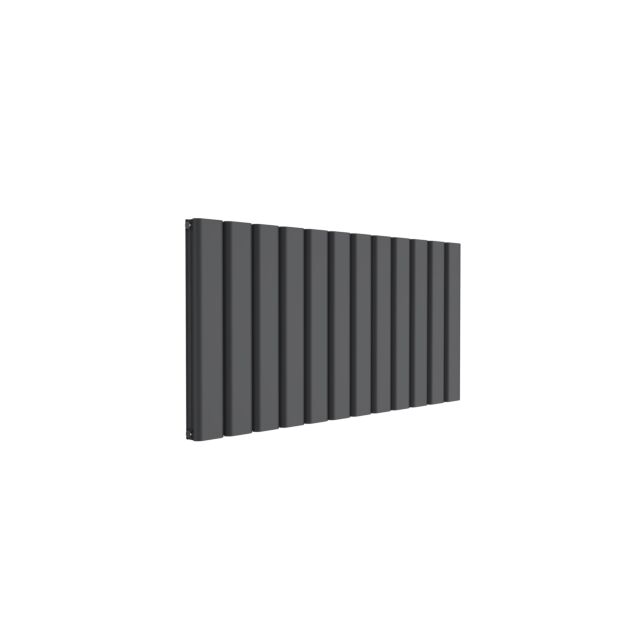 Alt Tag Template: Buy Reina Vicari Aluminium Anthracite Double Panel Horizontal Designer Radiator 600mm H x 1200mm W - Central Heating by Reina for only £587.76 in Shop By Brand, Radiators, Reina, Designer Radiators, Horizontal Designer Radiators, Reina Designer Radiators, Anthracite Horizontal Designer Radiators at Main Website Store, Main Website. Shop Now