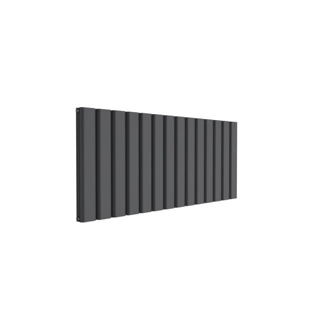 Alt Tag Template: Buy Reina Vicari Aluminium Anthracite Double Panel Horizontal Designer Radiator 600mm x 1400mm - Electric Only - Standard by Reina for only £744.06 in Shop By Brand, Radiators, Electric Radiators, Reina, Electric Standard Radiators, Electric Standard Radiators Horizontal at Main Website Store, Main Website. Shop Now