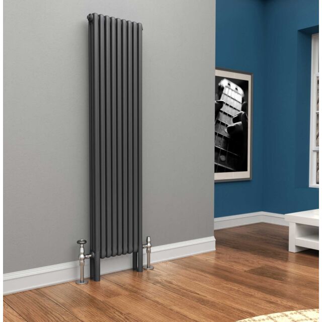 Alt Tag Template: Buy TradeRad Premium Anthracite Vertical 3 Column Radiator 1800mm H x 429mm W by TradeRad for only £437.76 in Autumn Sale, Radiators, View All Radiators, Column Radiators, Vertical Column Radiators, Anthracite Column Radiators Vertical at Main Website Store, Main Website. Shop Now