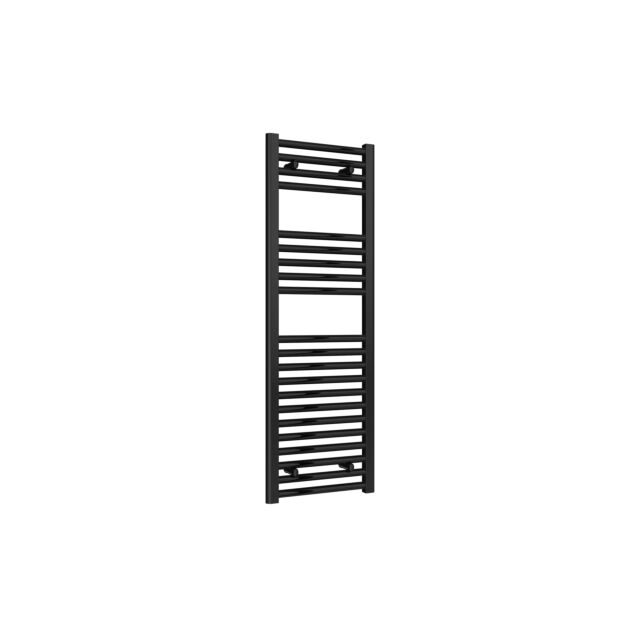 Alt Tag Template: Buy Reina Diva Steel Straight Black Heated Towel Rail 1200mm H x 400mm W Dual Fuel - Thermostatic by Reina for only £226.02 in Reina, Dual Fuel Thermostatic Towel Rails at Main Website Store, Main Website. Shop Now