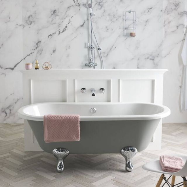 Alt Tag Template: Buy BC Designs ELMSTEAD Double Ended Freestanding Bath With Feet Set 1 & Overflow 1700mm x 745mm by BC Designs for only £847.64 in Baths, BC Designs, BC Designs Baths, Modern Freestanding Baths, Bc Designs Double Ended Baths at Main Website Store, Main Website. Shop Now