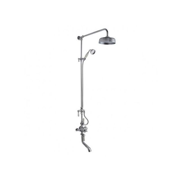 Alt Tag Template: Buy BC Designs Victrion Triple Exposed Valve, Spout & 8 Head Chrome by BC Designs for only £647.34 in BC Designs, Exposed Shower Valves, BC Designs Wastes & Accessories at Main Website Store, Main Website. Shop Now