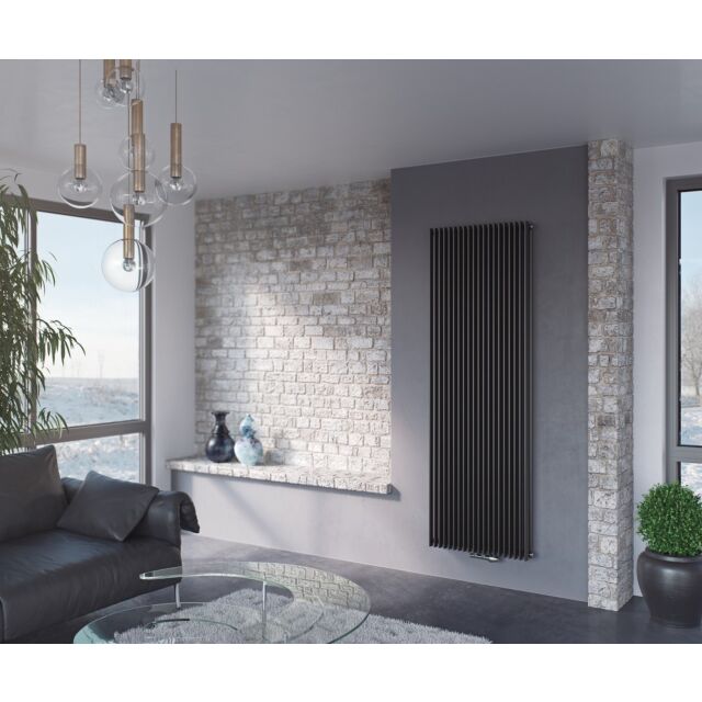 Alt Tag Template: Buy Eucotherm Corus Tube Duo Double Panel Vertical Designer Radiator Anthracite 1800mm H x 600mm W by Eucotherm for only £976.63 in Radiators, Designer Radiators, Over 9000 to 10000 BTUs Radiators, Vertical Designer Radiators, Anthracite Vertical Designer Radiators at Main Website Store, Main Website. Shop Now