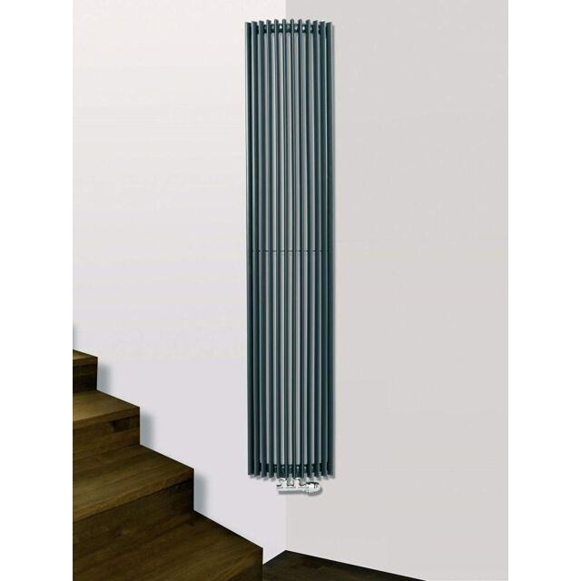 Alt Tag Template: Buy Eucotherm Corus Tube single Corner Vertical Designer Ratiator by Eucotherm for only £396.51 in Eucotherm, View All Radiators, SALE, Eucotherm Radiators, Anthracite Vertical Designer Radiators at Main Website Store, Main Website. Shop Now