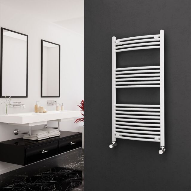 Alt Tag Template: Buy Eastgate 22mm Steel Curved White Heated Towel Rail 1200mm H x 600mm W - Central Heating by Eastgate for only £104.07 in 2000 to 2500 BTUs Towel Rails at Main Website Store, Main Website. Shop Now