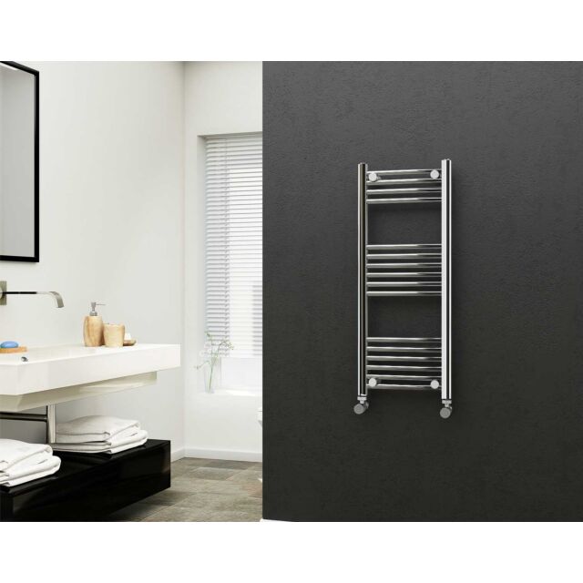 Alt Tag Template: Buy Eastgate 22mm Steel Straight Chrome Heated Towel Rail 1000mm H x 400mm W - Dual Fuel - Standard, 1311 BTUs by Eastgate for only £189.00 in Dual Fuel Standard Towel Rails at Main Website Store, Main Website. Shop Now