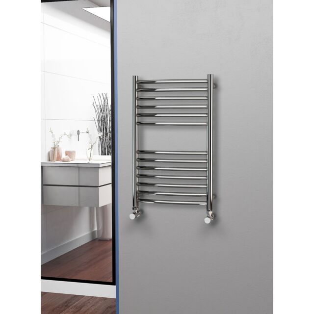 Alt Tag Template: Buy Eastgate 304 Curved Polished Stainless Steel Heated Towel Rail 800mm x 500mm - Central Heating - 1464BTU's by Eastgate for only £269.71 in 0 to 1500 BTUs Towel Rail, Eastgate Heated Towel Rails, Eastgate 304 Stainless Steel Heated Towel Rails at Main Website Store, Main Website. Shop Now