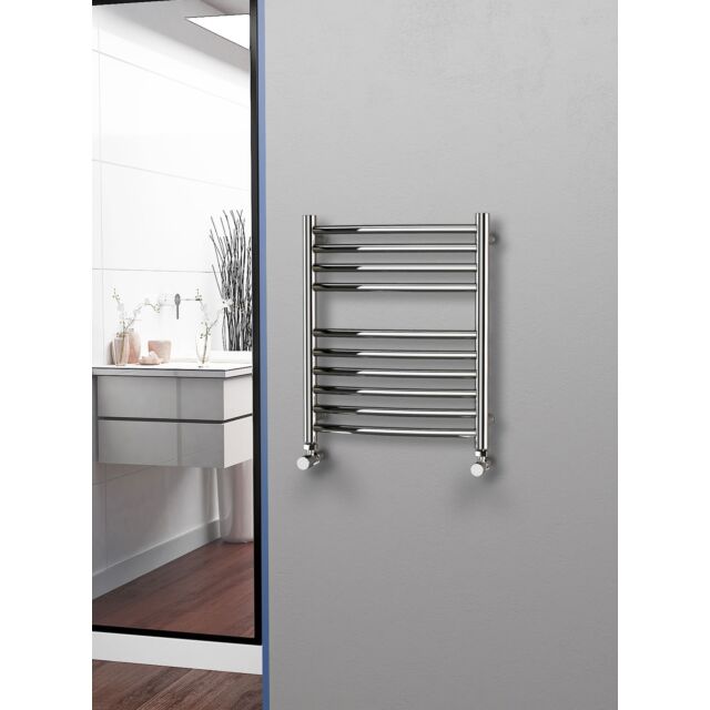 Alt Tag Template: Buy Eastgate 304 Curved Polished Stainless Steel Heated Towel Rail 600mm x 500mm - Central Heating - 1119BTU's by Eastgate for only £262.79 in 0 to 1500 BTUs Towel Rail, Eastgate Heated Towel Rails, Eastgate 304 Stainless Steel Heated Towel Rails at Main Website Store, Main Website. Shop Now