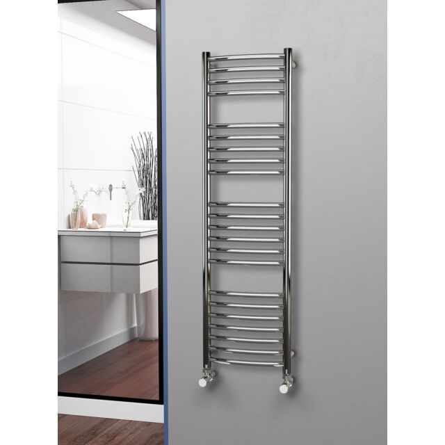 Alt Tag Template: Buy Eastgate 304 Curved Polished Stainless Steel Heated Towel Rail 1400mm x 400mm - Electric Only - Thermostatic - 2106BTU's by Eastgate for only £461.81 in Eastgate Heated Towel Rails, Eastgate 304 Stainless Steel Heated Towel Rails at Main Website Store, Main Website. Shop Now