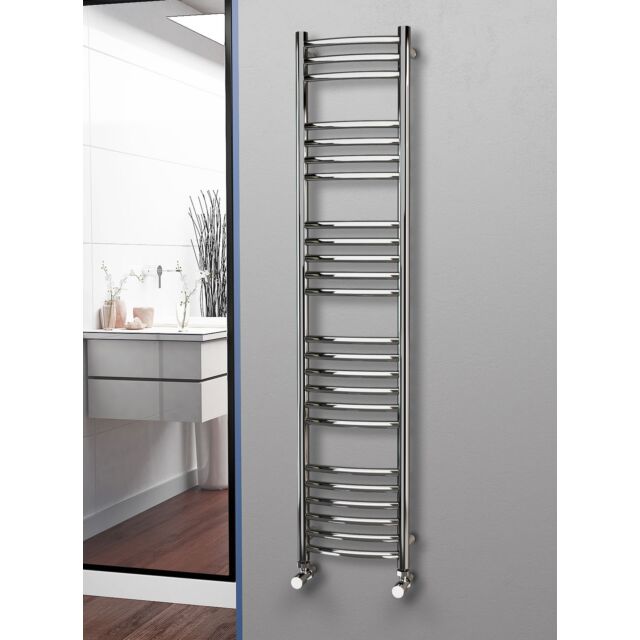 Alt Tag Template: Buy Eastgate 304 Curved Polished Stainless Steel Heated Towel Rail 1600mm x 350mm - Dual Fuel - Standard - 2118BTU's by Eastgate for only £489.68 in Dual Fuel Standard Towel Rails, Eastgate Heated Towel Rails, Eastgate 304 Stainless Steel Heated Towel Rails at Main Website Store, Main Website. Shop Now