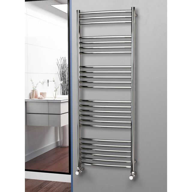 Alt Tag Template: Buy Eastgate 304 Curved Polished Stainless Steel Heated Towel Rail 1600mm x 600mm - Dual Fuel - Thermostatic - 3200BTU's by Eastgate for only £775.58 in Dual Fuel Thermostatic Towel Rails, Eastgate Heated Towel Rails, Eastgate 304 Stainless Steel Heated Towel Rails at Main Website Store, Main Website. Shop Now