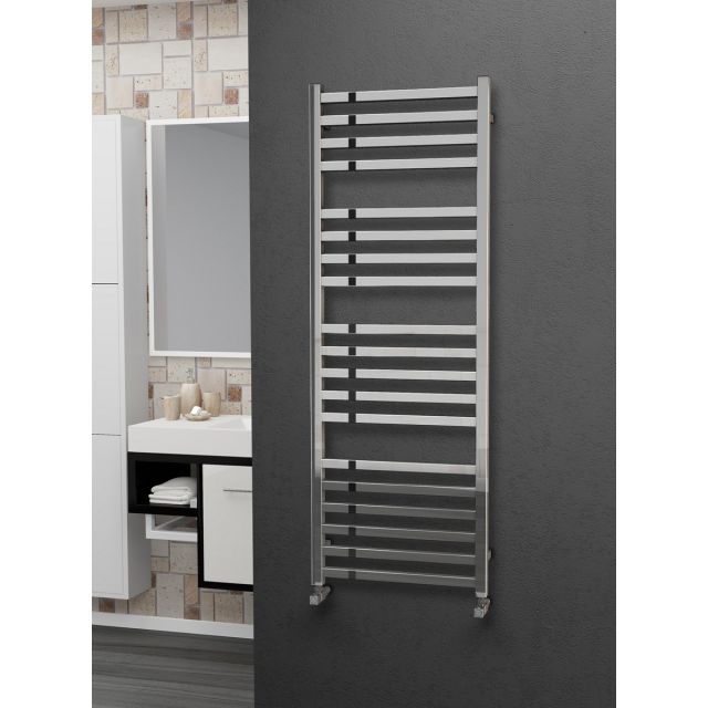 Alt Tag Template: Buy Eastgate 304 Square Polished Stainless Steel Heated Towel Rail 1400mm x 500mm - Electric Only - Standard - 2568BTU's by Eastgate for only £552.91 in Electric Standard Ladder Towel Rails, Eastgate Heated Towel Rails, Eastgate 304 Square Stainless Steel Heated Towel Rails at Main Website Store, Main Website. Shop Now