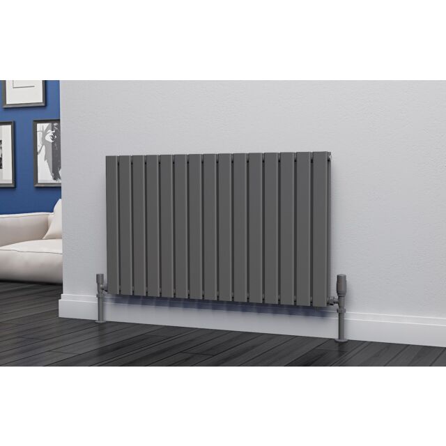 Alt Tag Template: Buy Eastgate Eben Steel Anthracite Horizontal Designer Radiator 600mm H x 1020mm W Double Panel - Electric Only - Standard by Eastgate for only £361.56 in Shop By Brand, Radiators, Electric Radiators, Eastgate Radiators, Electric Standard Radiators, Electric Standard Radiators Horizontal at Main Website Store, Main Website. Shop Now