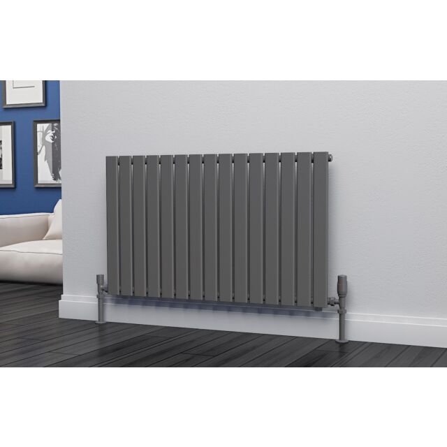 Alt Tag Template: Buy Eastgate Eben Steel Anthracite Horizontal Designer Radiator 600mm H x 1020mm W Single Panel - Electric Only - Thermostatic by Eastgate for only £304.98 in Shop By Brand, Radiators, Electric Radiators, Eastgate Radiators, Electric Thermostatic Radiators, Electric Thermostatic Horizontal Radiators at Main Website Store, Main Website. Shop Now