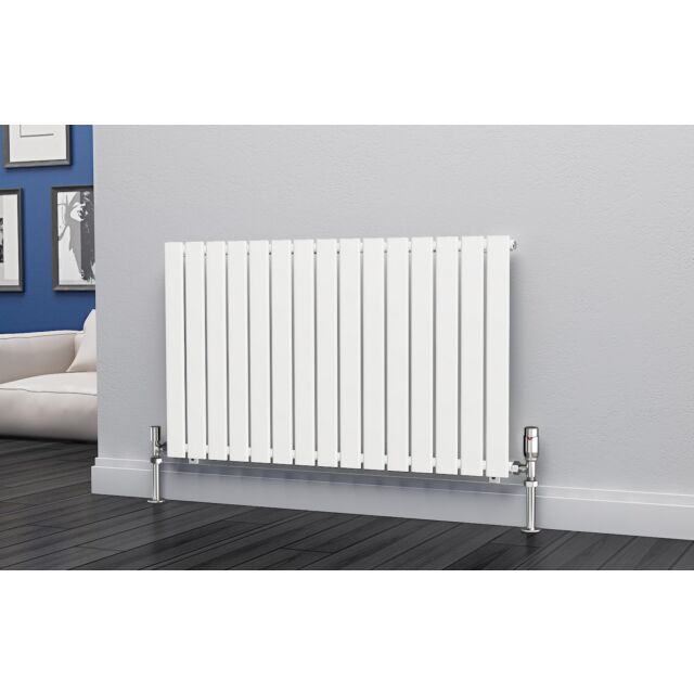 Alt Tag Template: Buy Eastgate Eben Steel White Horizontal Designer Radiator 600mm H x 1020mm W Single Panel - Dual Fuel - Standard by Eastgate for only £323.13 in Dual Fuel Standard Horizontal Radiators at Main Website Store, Main Website. Shop Now